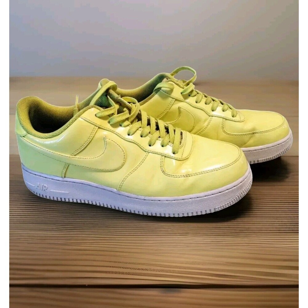 Men's Nike Air Force 1 Neon Yellow Ultraviolet UV VOLT AJ9505 700 Size 12
